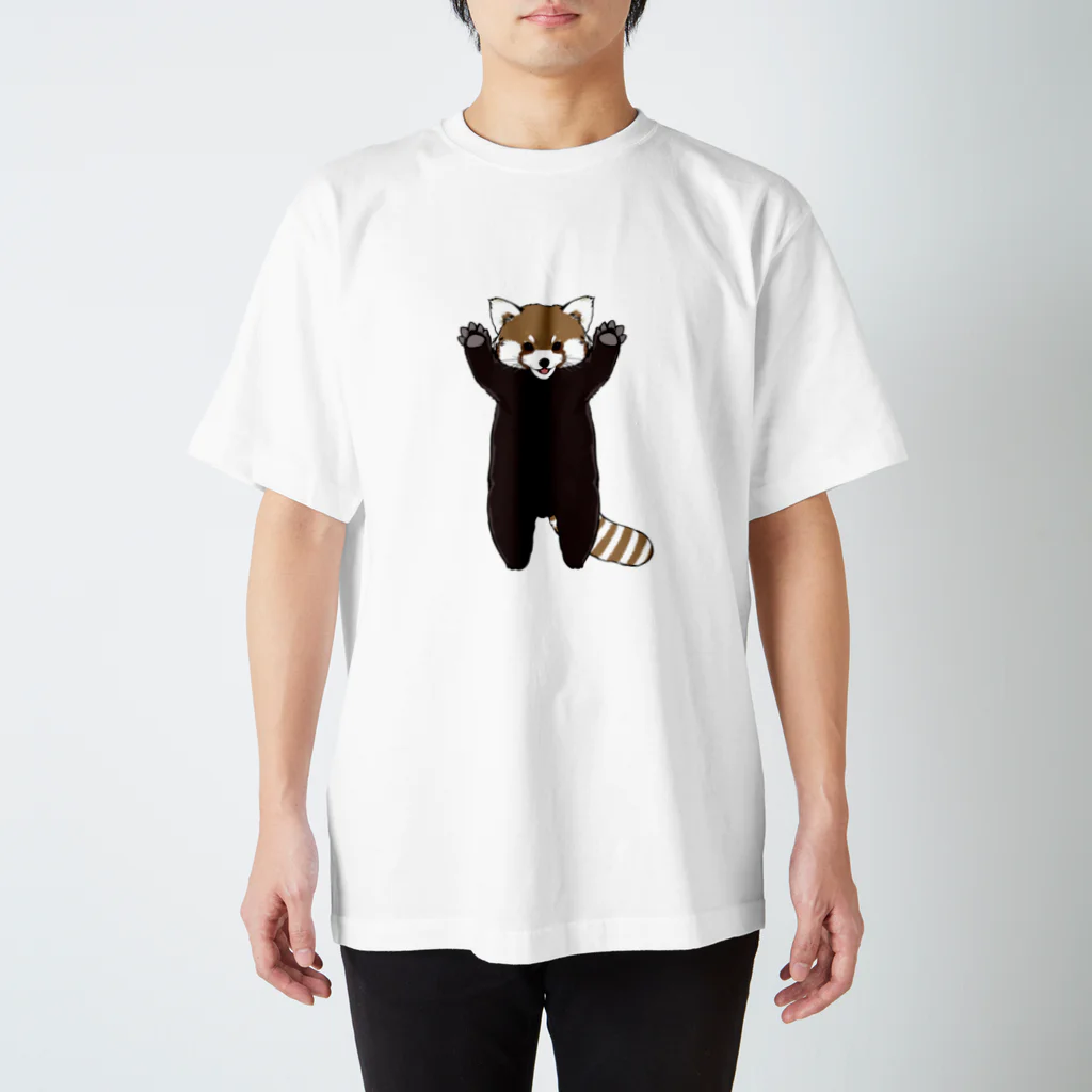 かざあなのレッサーパンダ威嚇 Regular Fit T-Shirt