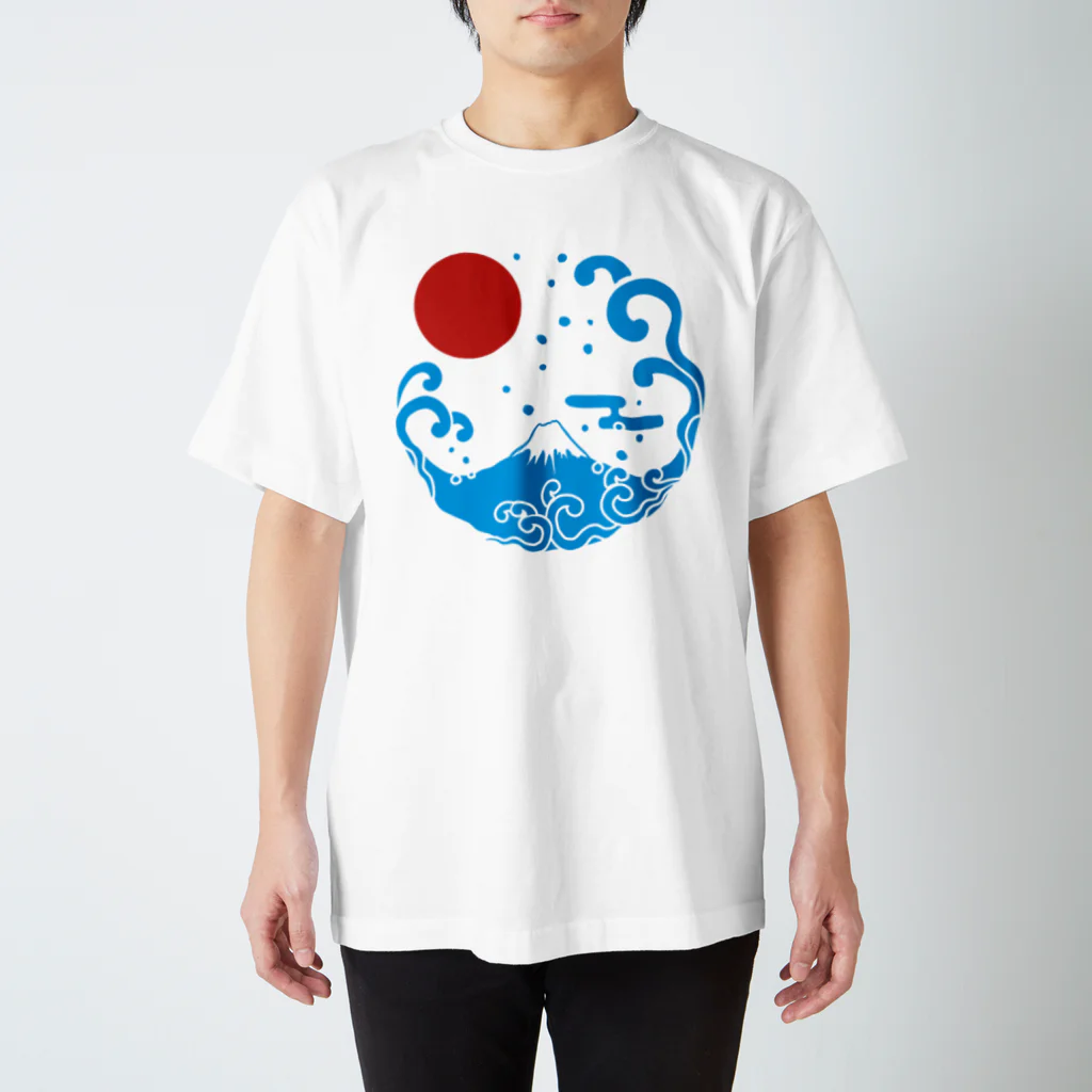 ジャパニーズスタンダードの富士山・波 Regular Fit T-Shirt