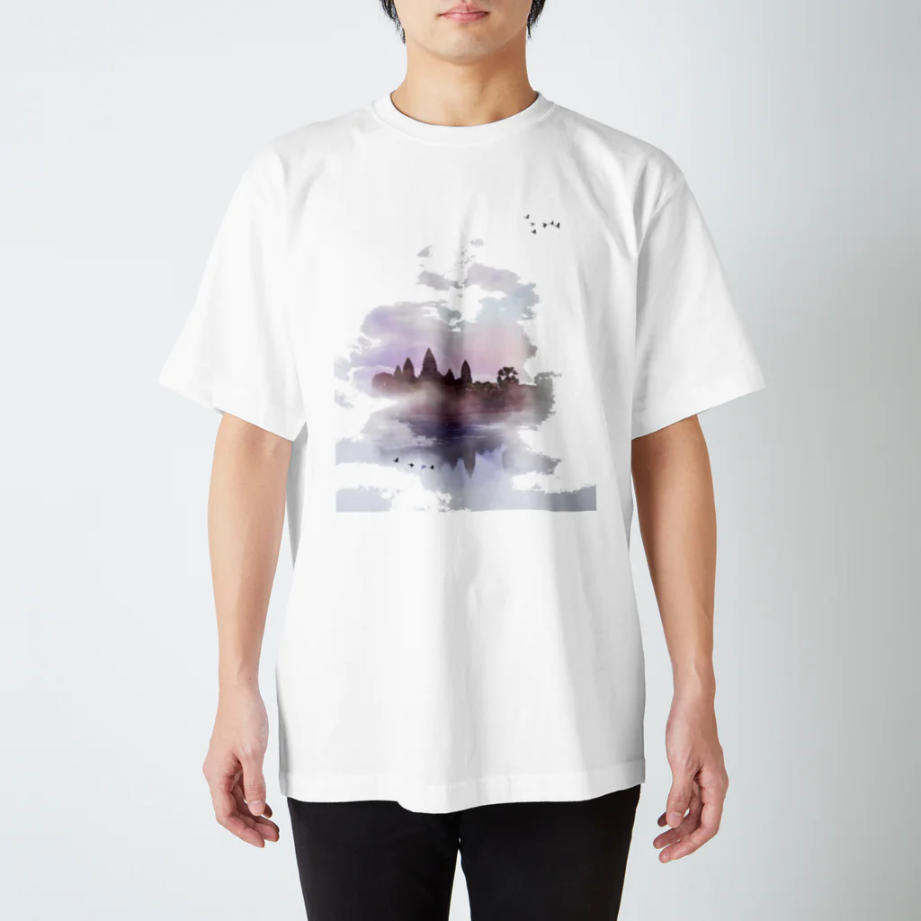 monimanの水彩画(アンコールワット） スタンダードTシャツ