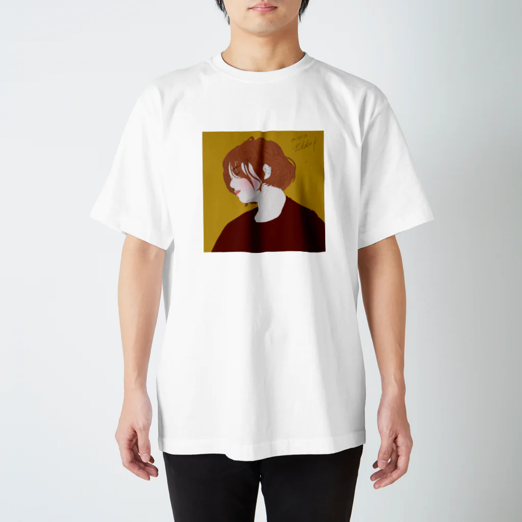 【Takaki.S】illustration GOODSのYOKOGAO-BIJIN-T スタンダードTシャツ