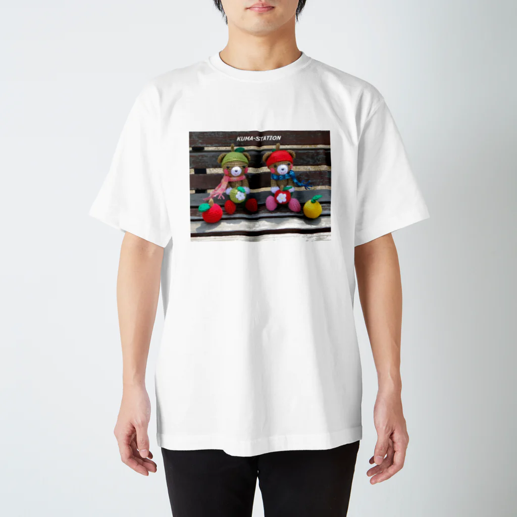 ＫＵＭＡ－ＳＴAＴＩＯＮのくまノート スタンダードTシャツ