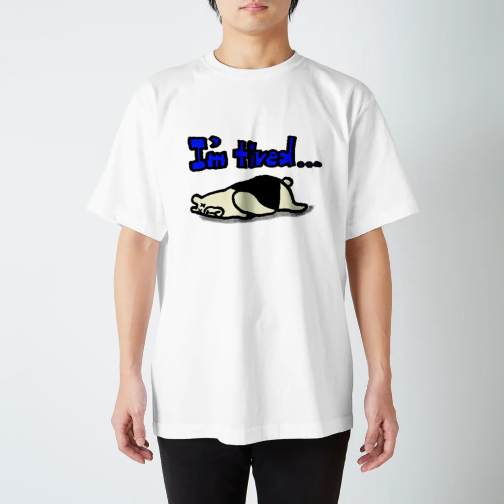 SHIOPON'Sのくまっちょさん　tired Ver スタンダードTシャツ