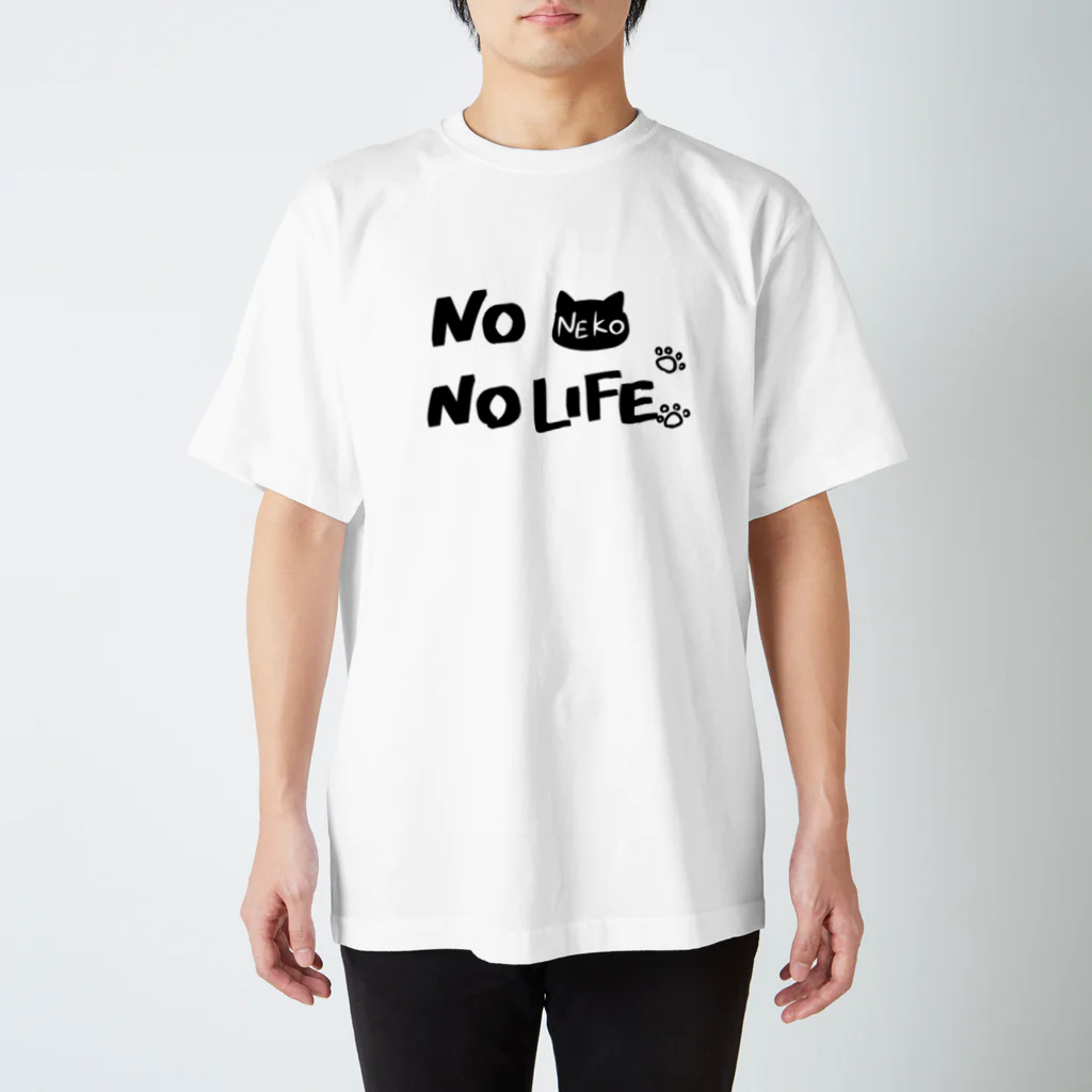 piccolo-のNO NEKO(猫) NO LIFE  Regular Fit T-Shirt