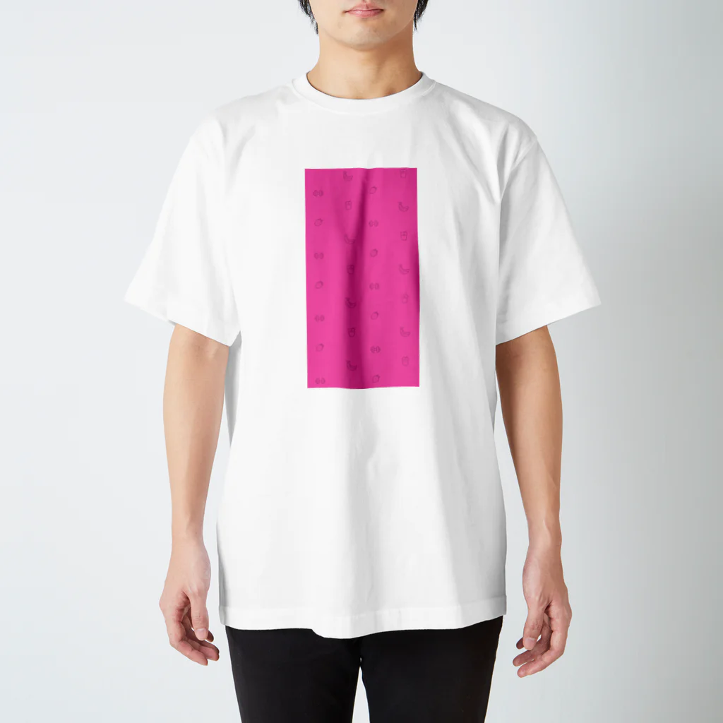 筋肉飲料公式ショップのピンクパターン Regular Fit T-Shirt