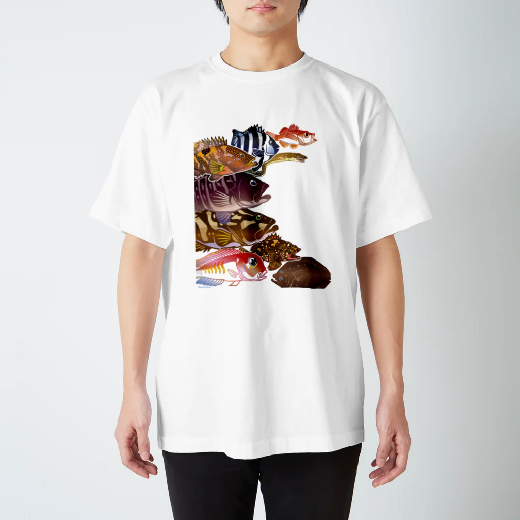 MUSEUM LAB SHOP MITのお魚をまとうTシャツ＊ソコモノ Regular Fit T-Shirt