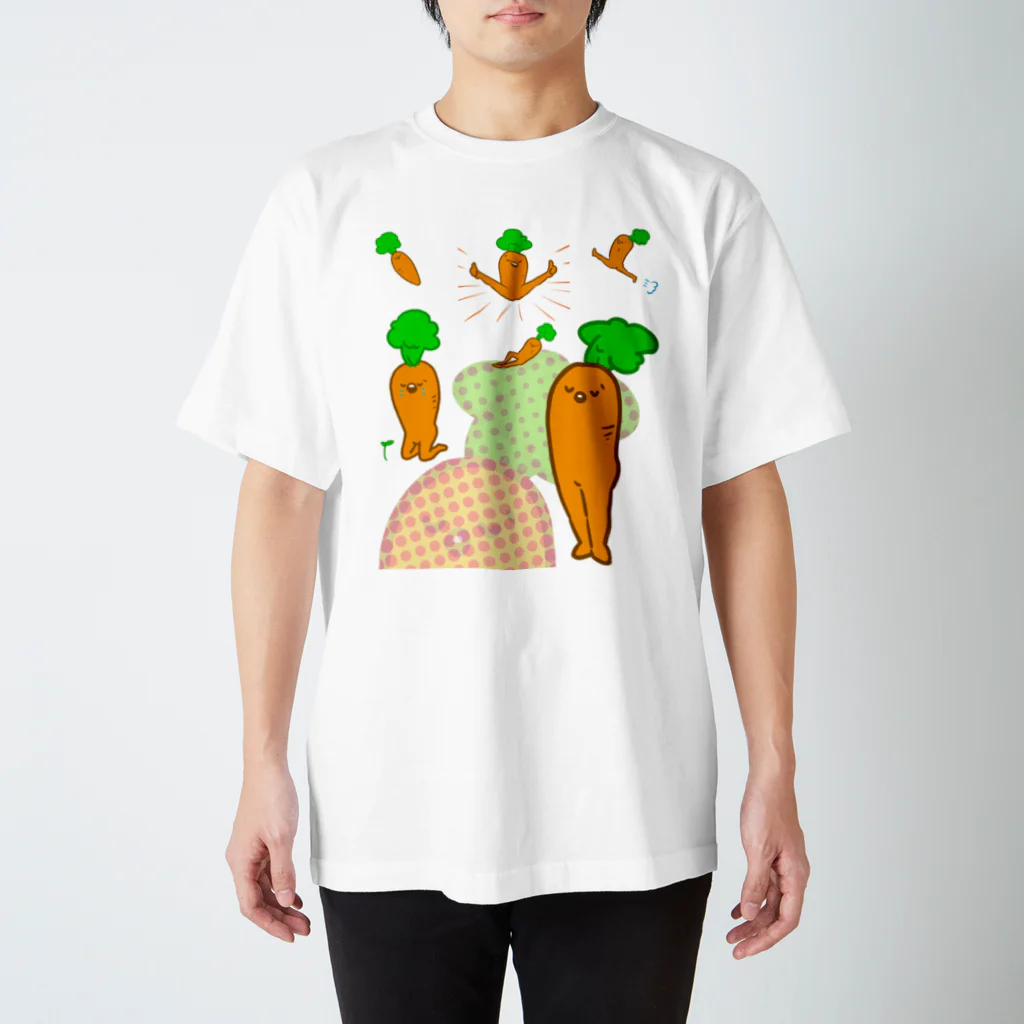 にんぢん大明神のかおすなにんぢん大明神 スタンダードTシャツ