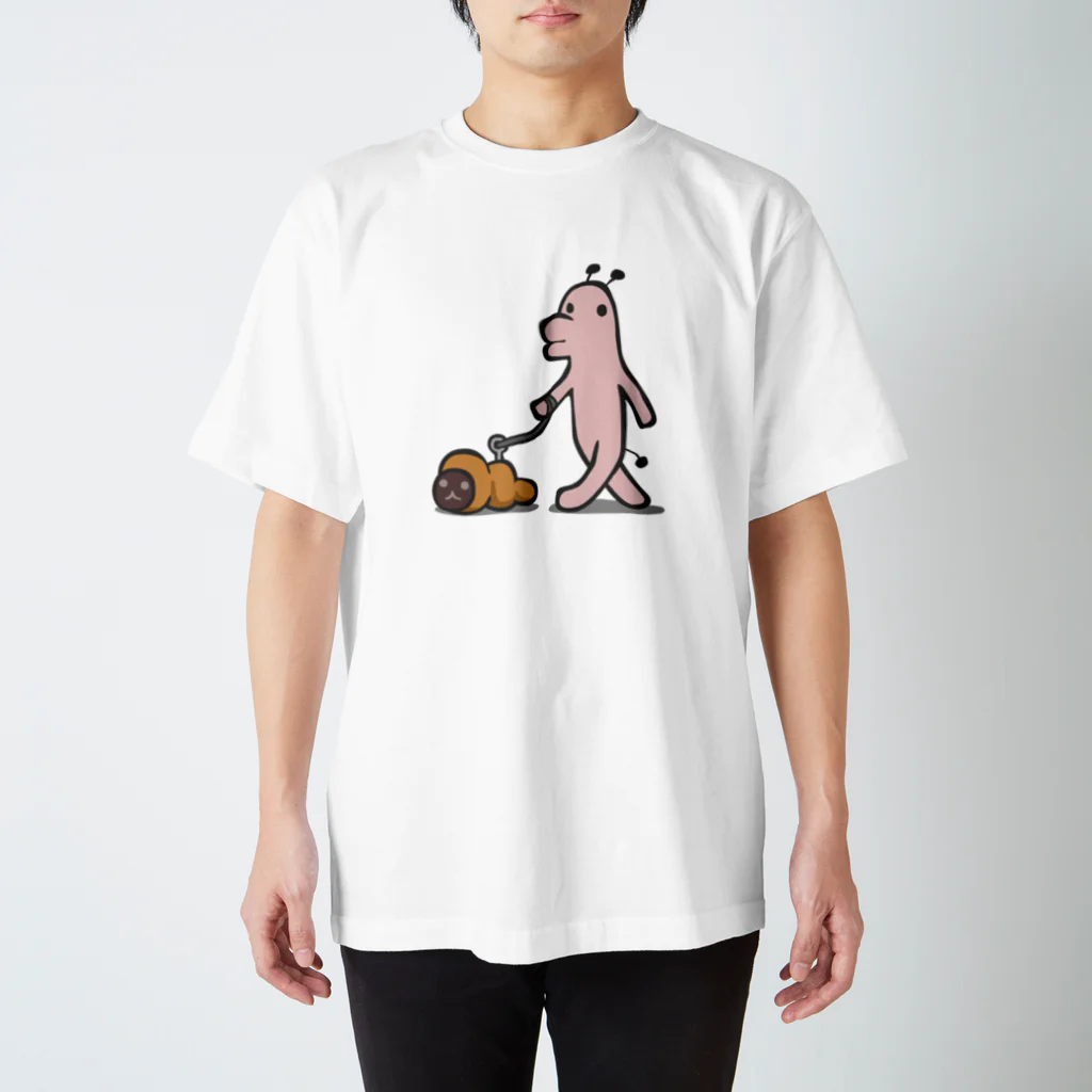 タキヲ＠スタンプ販売「どうぶつくん」のどうぶつくん（さんぽ） Regular Fit T-Shirt