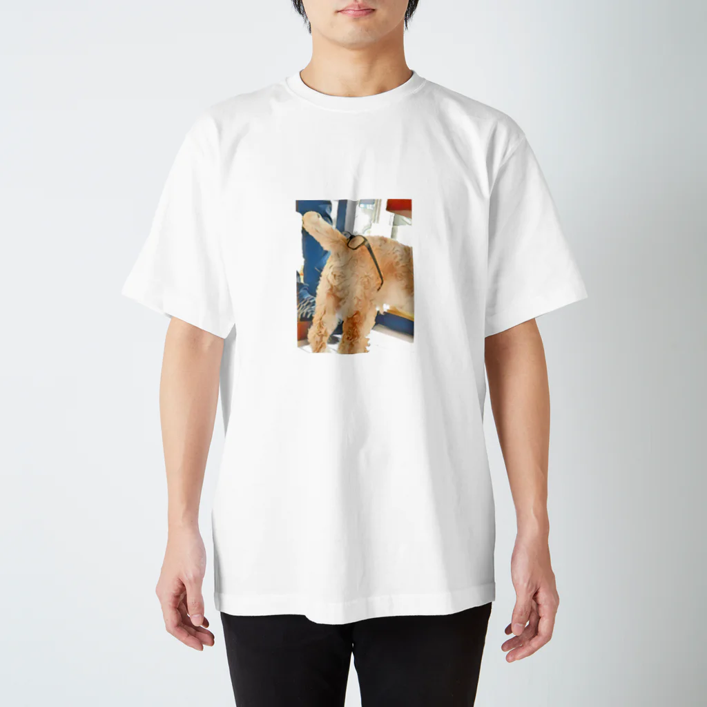 PON33のメガネと犬のシッポ スタンダードTシャツ