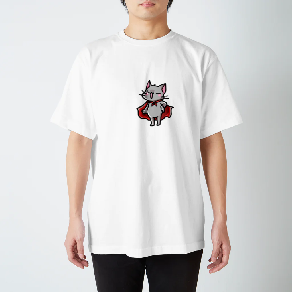 ひまわりのにゃんこヒーロー スタンダードTシャツ