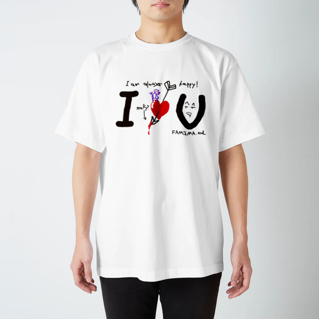 SUGIYAMA_terribleのクソダサI♡U Regular Fit T-Shirt