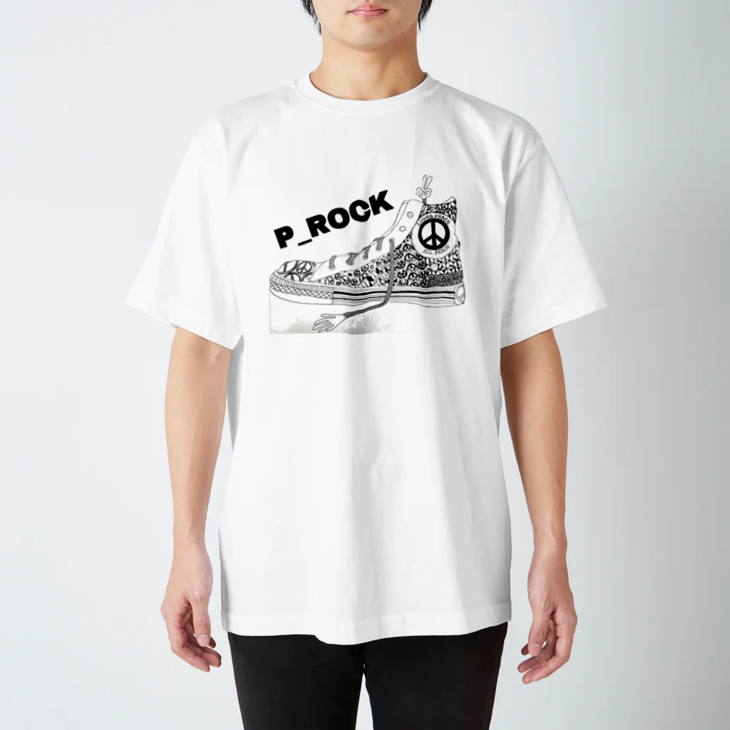 P_ROCKのPカットスニーカー Regular Fit T-Shirt