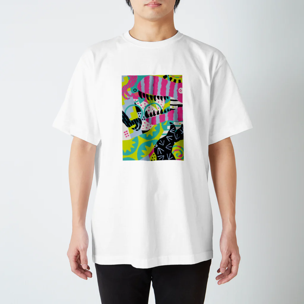 tsuchのcomposition:ティラノサウルス Regular Fit T-Shirt