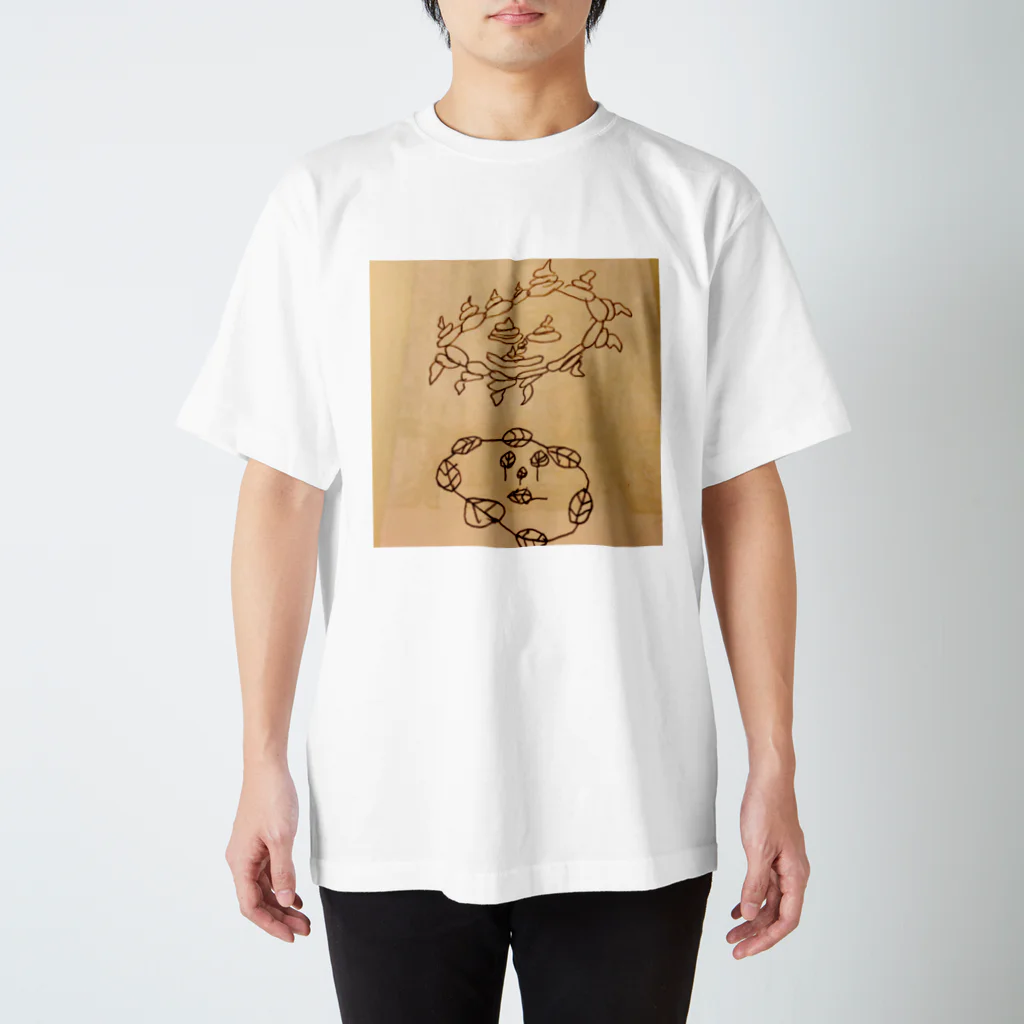 shop oh!la!la!のUNCHI KUN and HATTPA KUN スタンダードTシャツ