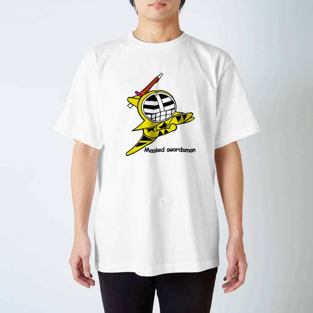 剣道グッズ　覆面剣士マスクドスウォーズマン　剣道Tシャツのマスクド・イエロー Regular Fit T-Shirt