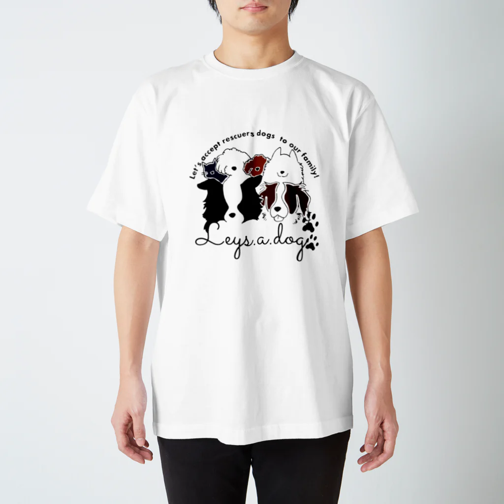 Leysadogのleys.a.dog〜チャリティーグッズ〜 Regular Fit T-Shirt