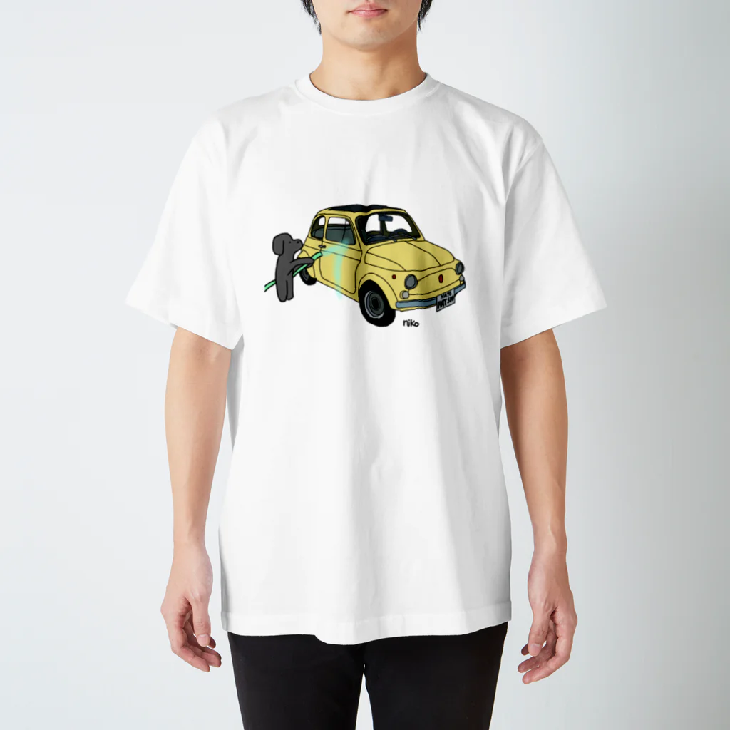 niko2019の洗車わんこ スタンダードTシャツ