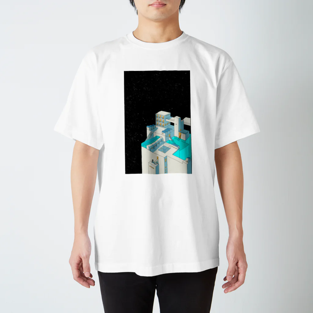 坂月さかなの星外れの街 Regular Fit T-Shirt