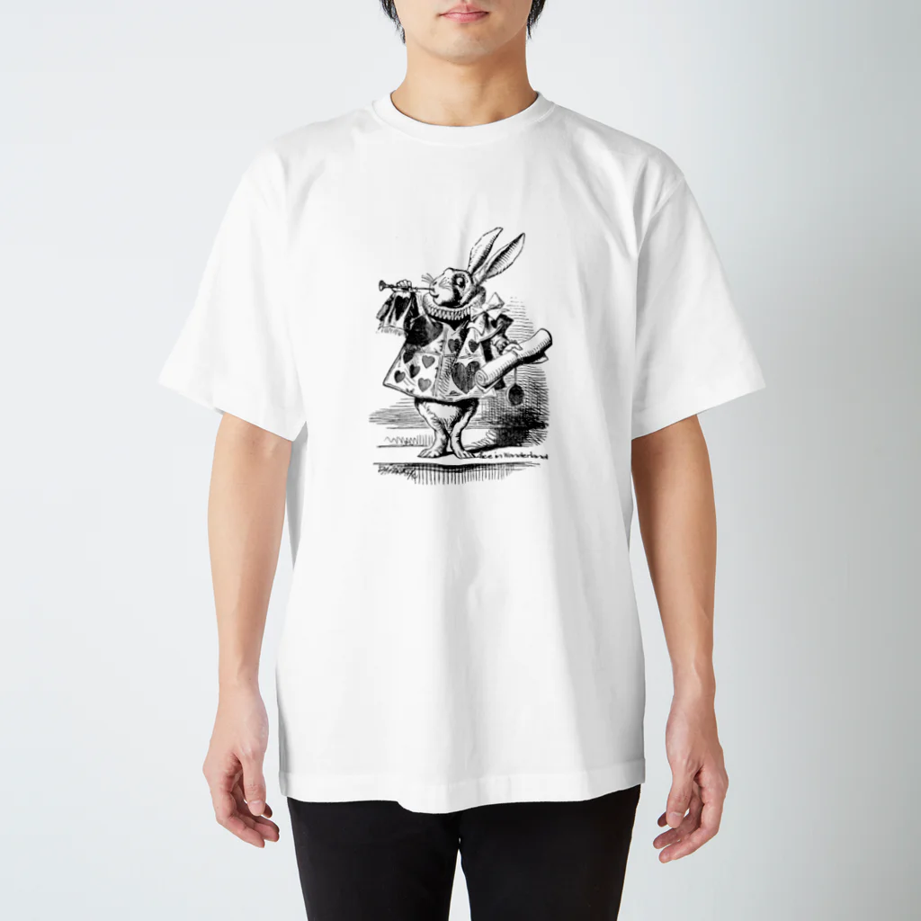 CABINWONDERLANDの時計うさぎ Regular Fit T-Shirt