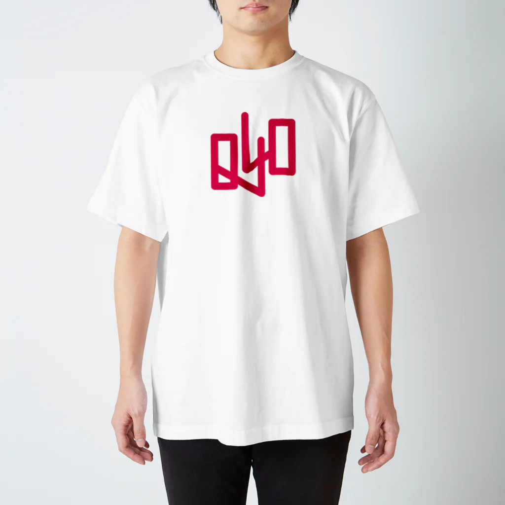 岡田育 / Iku OkadaのQuit Before 40 - Pink/White スタンダードTシャツ