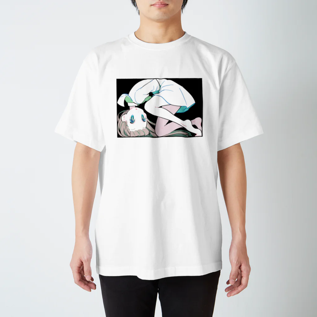 のびのびの長方形と女の子 Regular Fit T-Shirt