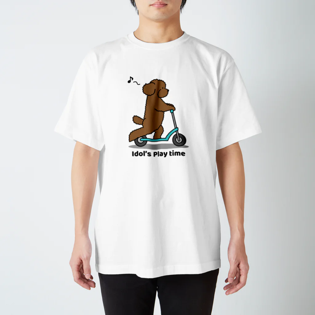 efrinmanのトイプー 1 赤系 スタンダードTシャツ