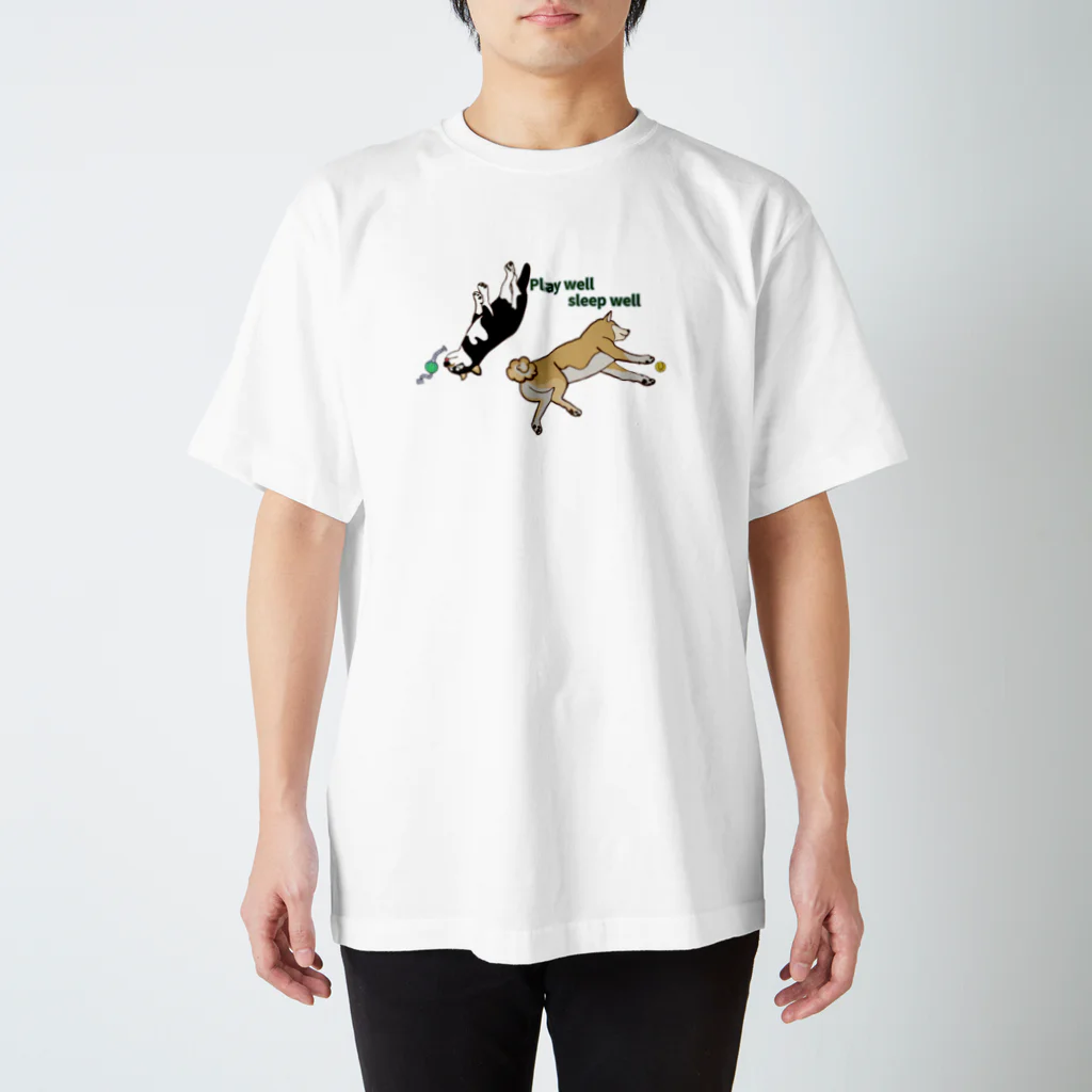 ゆんたく。のおやすみ柴犬 Regular Fit T-Shirt