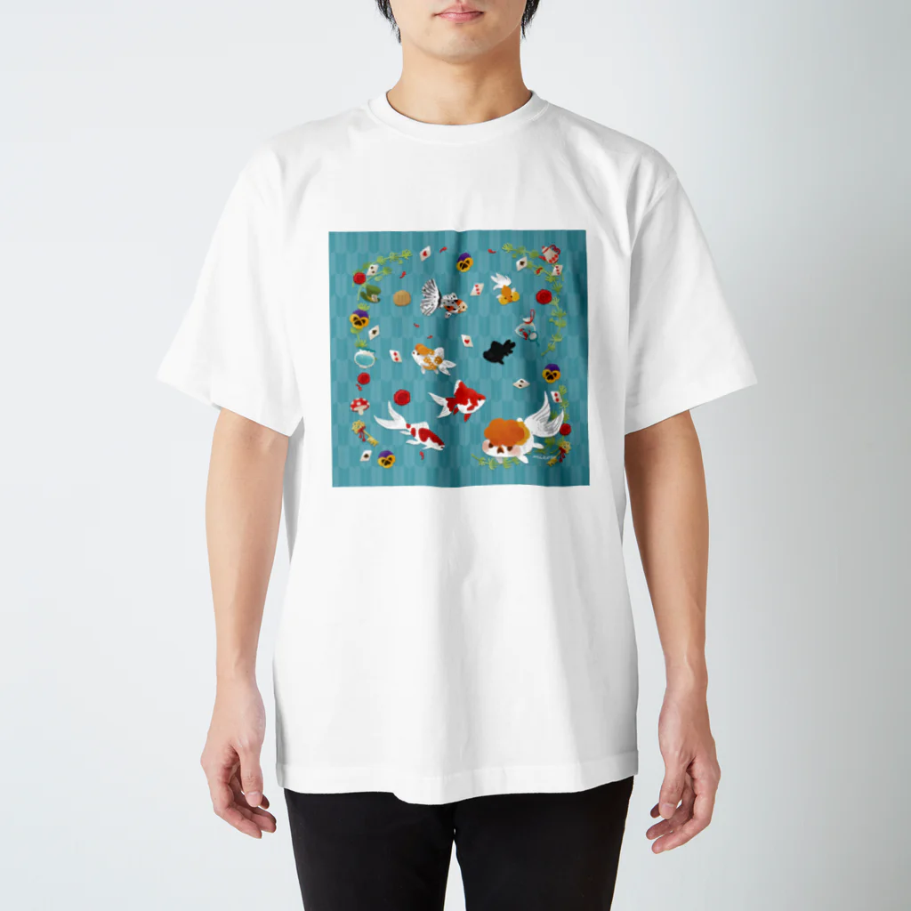 よいこのきんぎょのアリス柄 スタンダードTシャツ