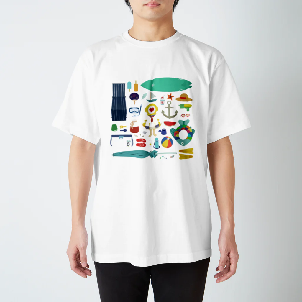 ROCOの潜水ちゃんの夏。 スタンダードTシャツ