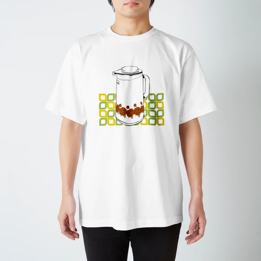 SOTAMANの花柄ポット スタンダードTシャツ