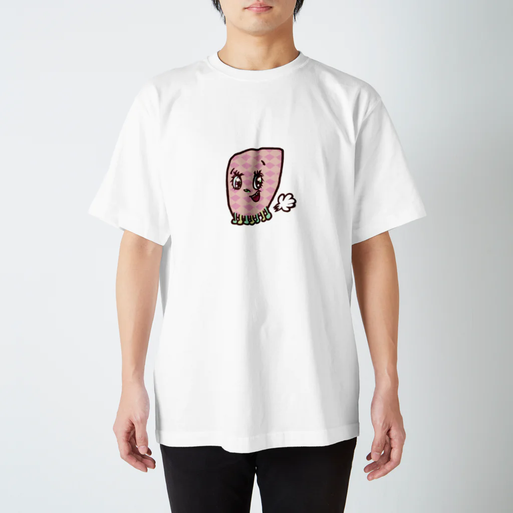 kanicatWandのたそくちゃんpink Regular Fit T-Shirt