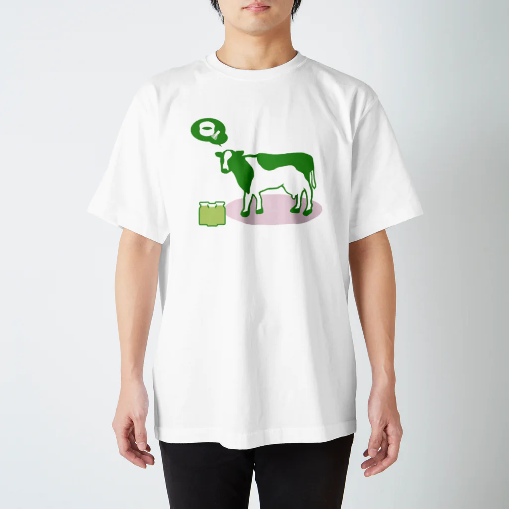 horigomeのCow MATCHA GREEN TEA スタンダードTシャツ