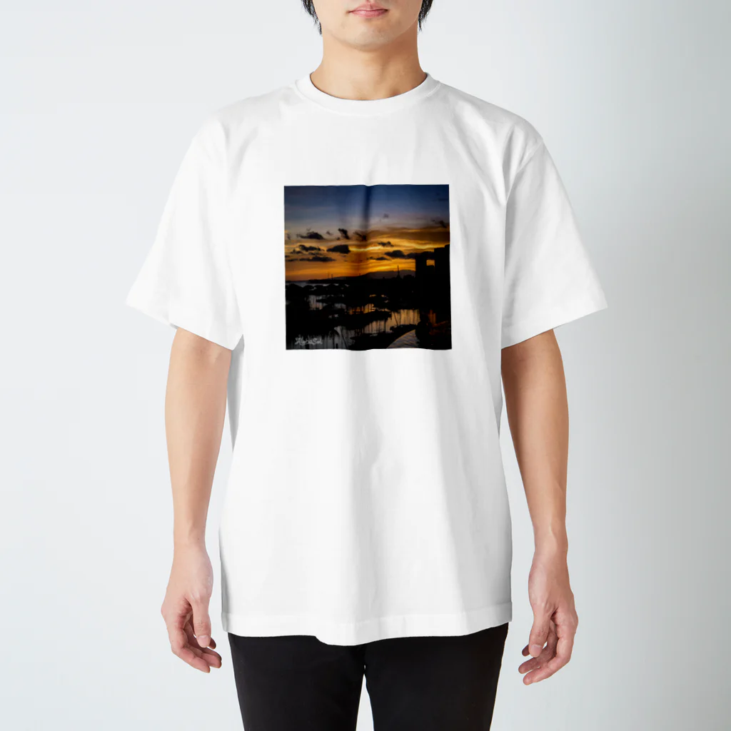 AlohaSolのWaikiki Sunset スタンダードTシャツ