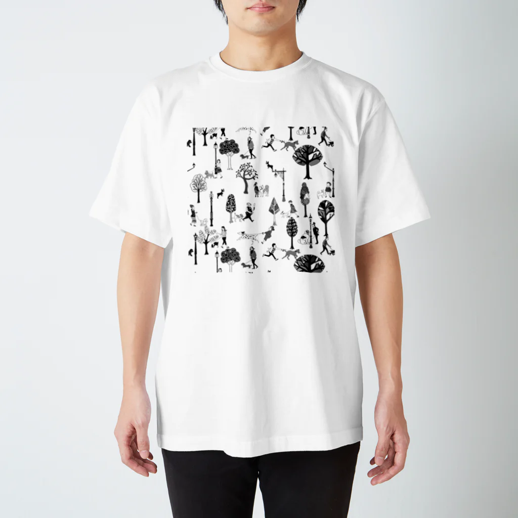 hilo tomula トムラ ヒロのThe Doggone Dog Is Mine パターン スタンダードTシャツ