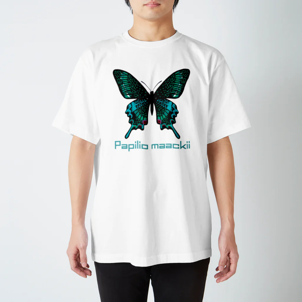 さちこの生物雑貨のミヤマカラスアゲハ スタンダードTシャツ