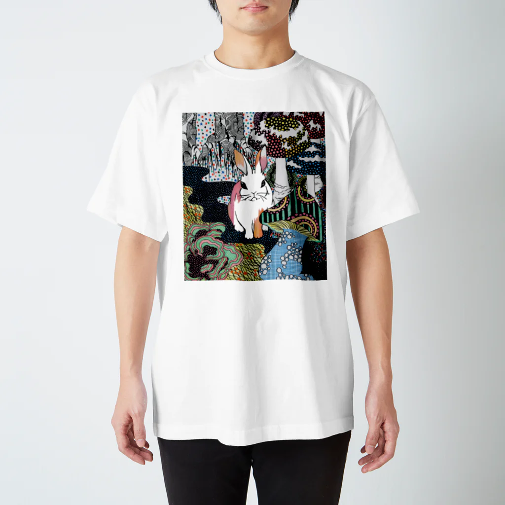 nabenekoのうさぎさん スタンダードTシャツ