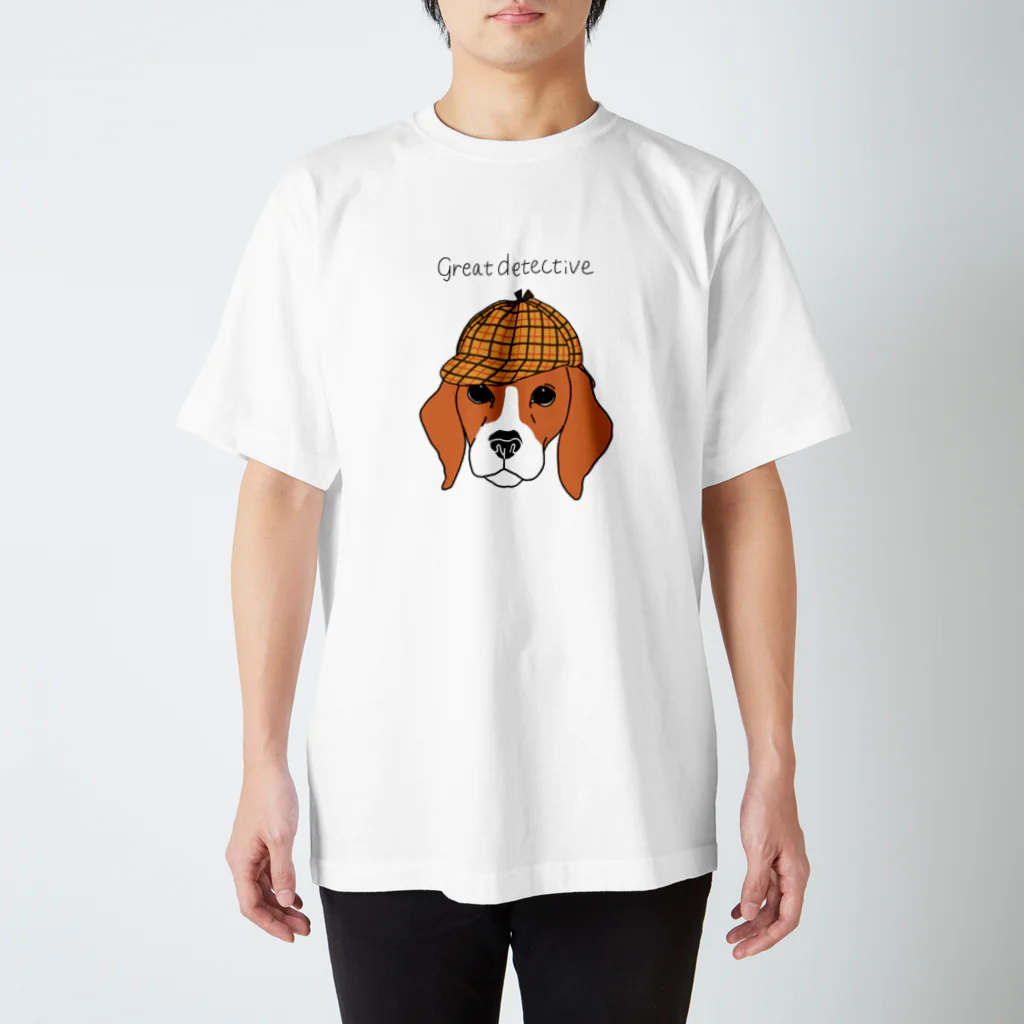 はねまる ショップのgreat  detective beagle スタンダードTシャツ