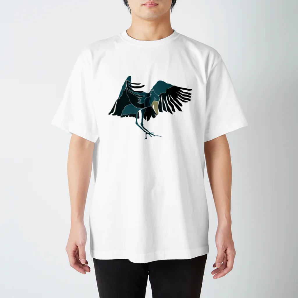 sorahanaumeの羽ばたくハシビロコウ Regular Fit T-Shirt