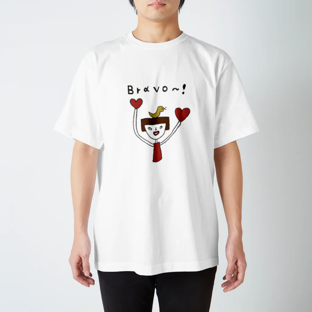 どんぐり'sの鳥と女の子 Regular Fit T-Shirt