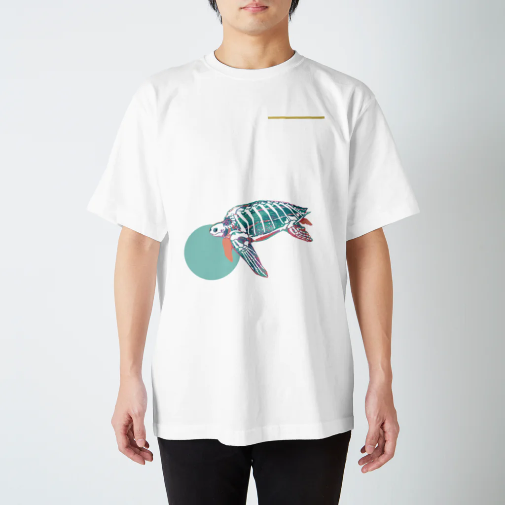 どうぶつのホネ、ときどきキョウリュウ。のオサガメのホネ Regular Fit T-Shirt