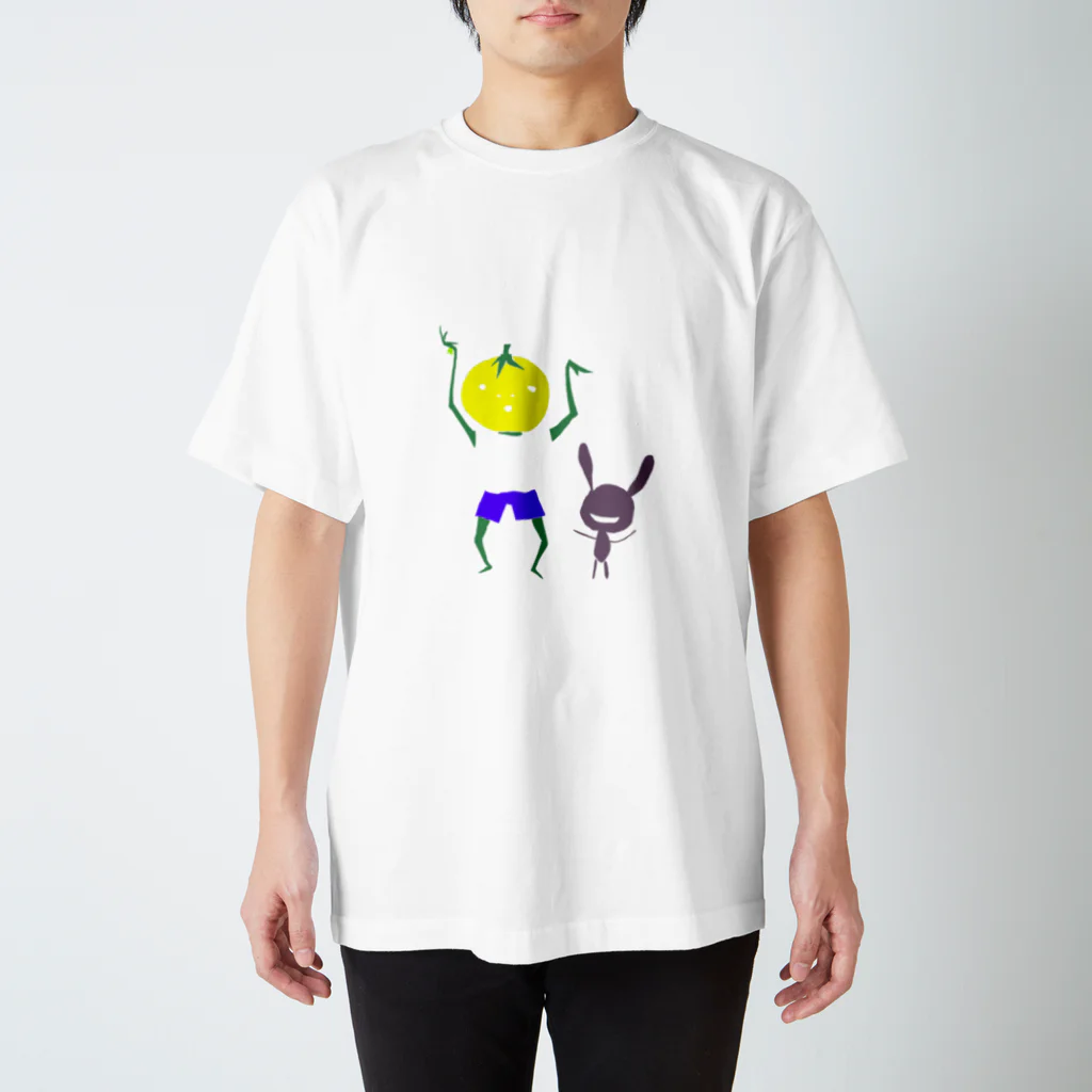 道端豆腐のトマトとペットの日常 スタンダードTシャツ