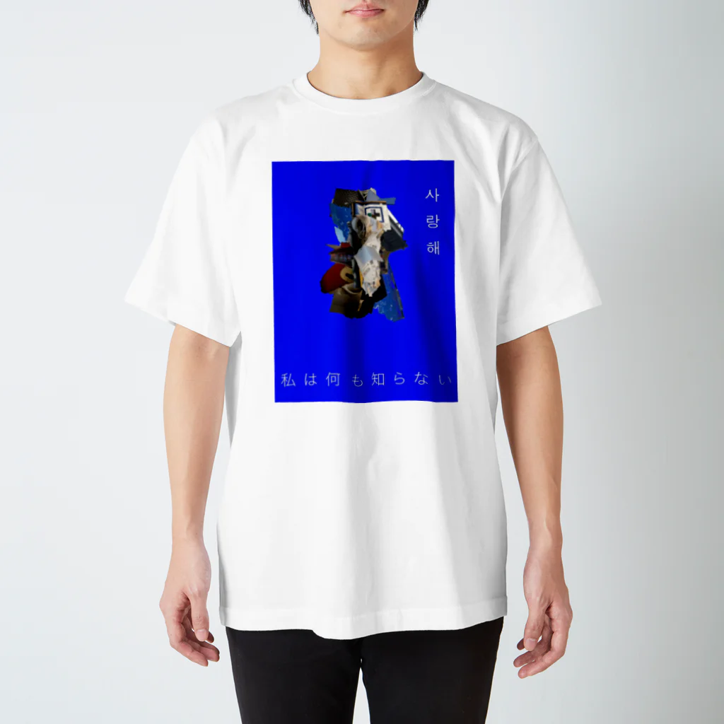 田螺_tanisiの無知ブルー スタンダードTシャツ