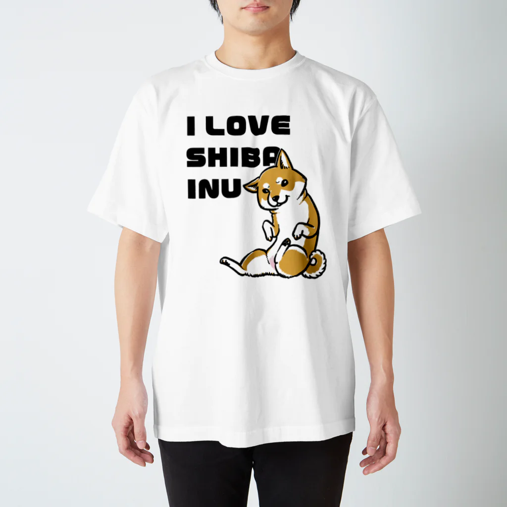 真希ナルセ（マキナル）のI LOVE SHIBAINU スタンダードTシャツ