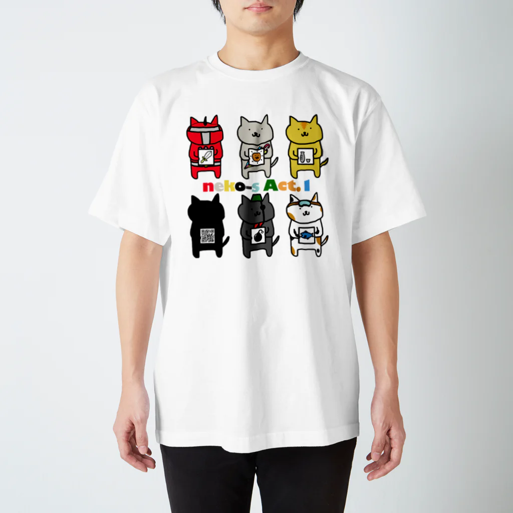 夏のどんぶり(ドンブリ)　ブラザーズ【ドンブラ】のneko-s Act.1 Regular Fit T-Shirt