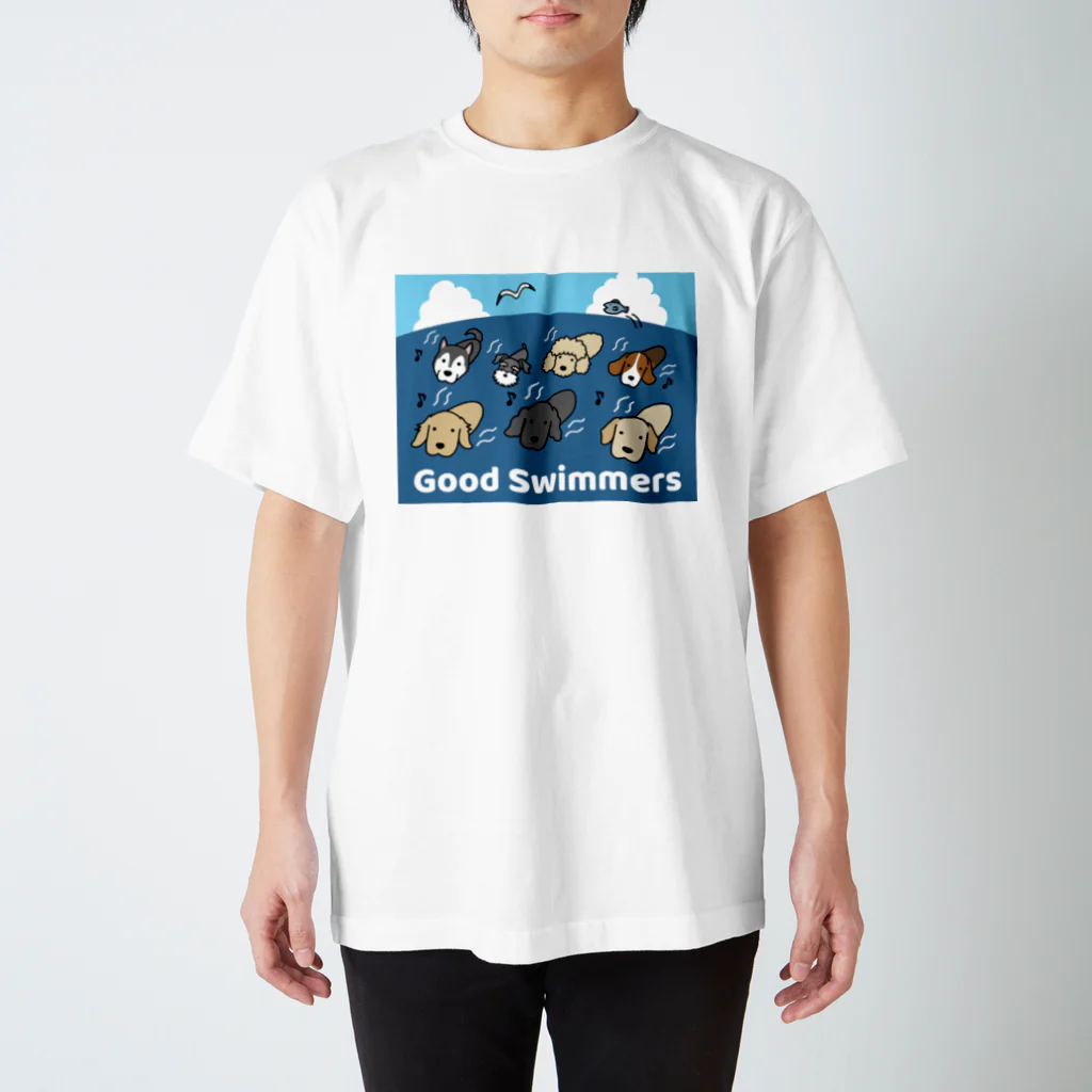 efrinmanのGood Swimmers（前面） Regular Fit T-Shirt