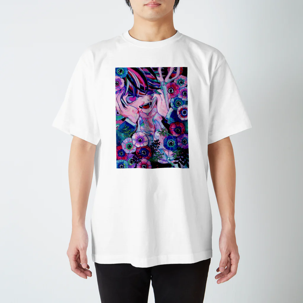 ひろまるの一途なアネモネ Regular Fit T-Shirt