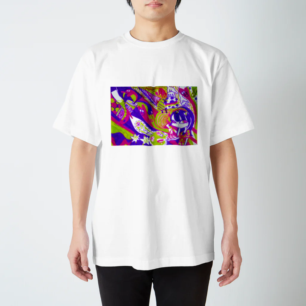 べにの緑のうさぎ Regular Fit T-Shirt