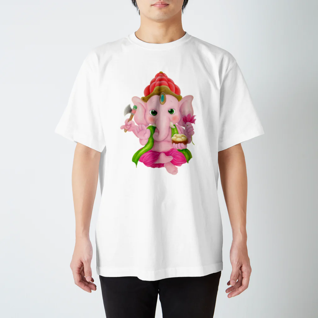 でざき工房のガネーシャさん スタンダードTシャツ