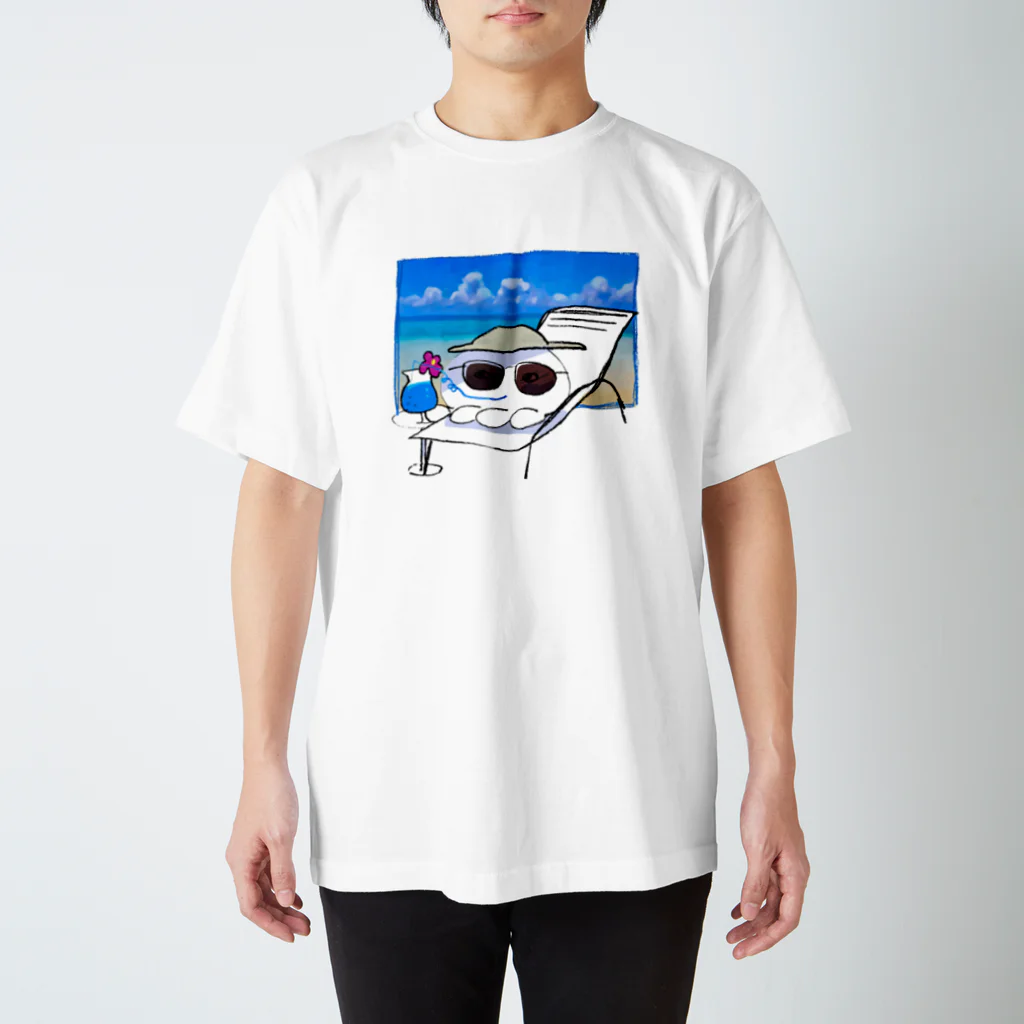 ヌルショップの夢のバカンスくらげ スタンダードTシャツ