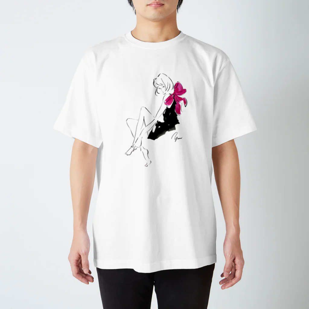 MarikoYamaguchiのROSSO ribbon  スタンダードTシャツ