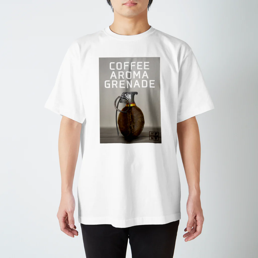 刻々珈琲のコーヒー豆グレネード スタンダードTシャツ